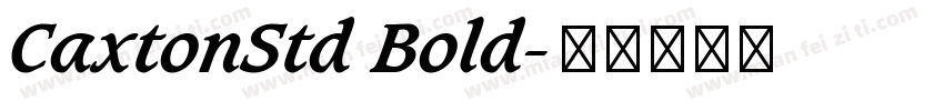 CaxtonStd Bold字体转换